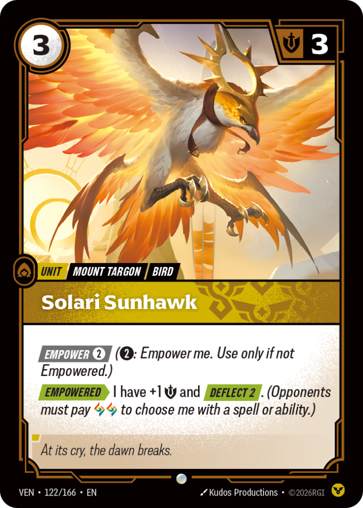 Solari Sunhawk VEN-122/166 – Vendetta – Foil