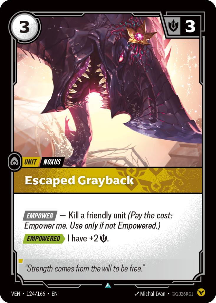 Escaped Grayback VEN-124/166 – Vendetta – Non-Foil