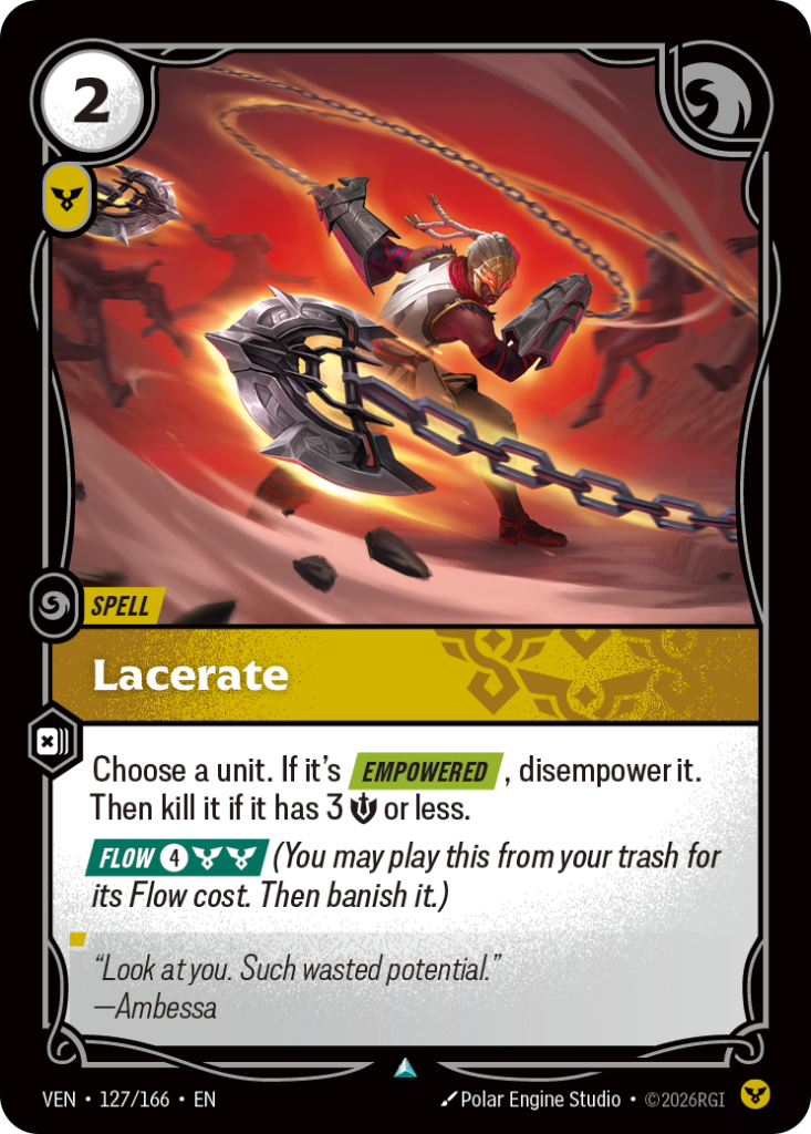 Lacerate VEN-127/166 – Vendetta – Foil