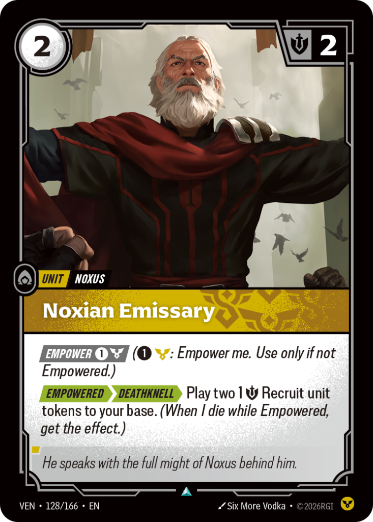 Noxian Emissary VEN-128/166 – Vendetta – Non-Foil