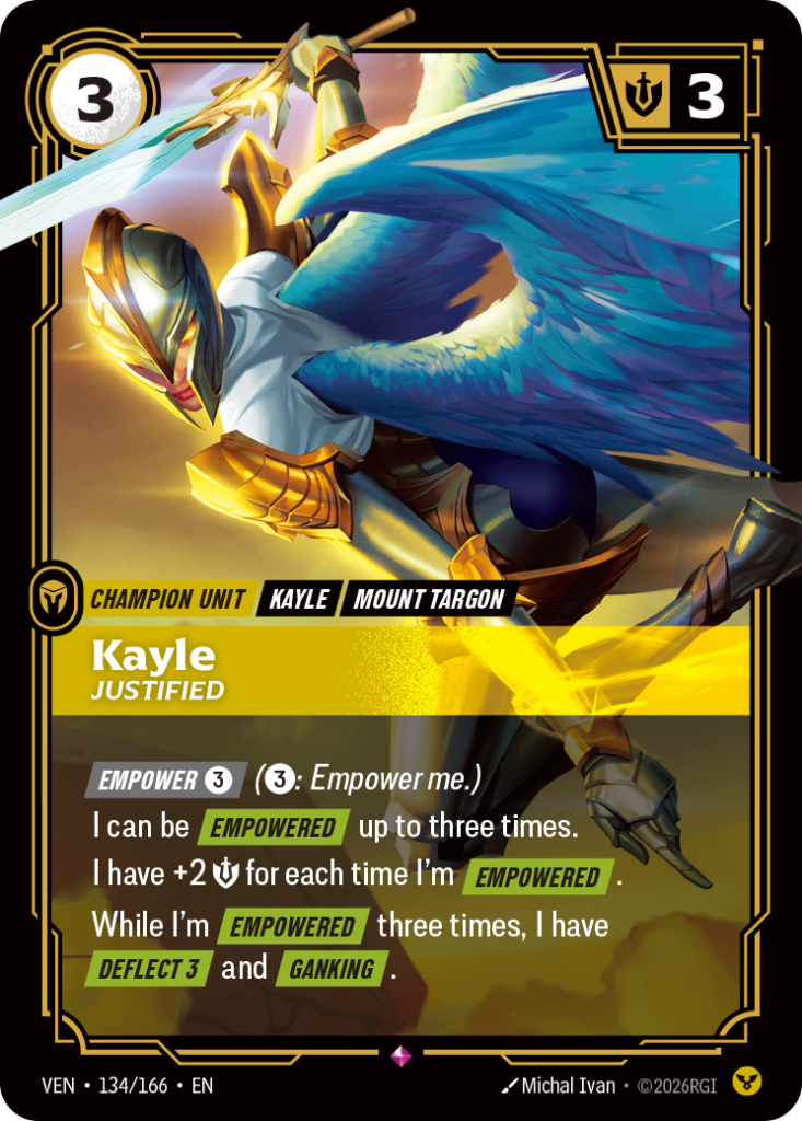 Kayle, Justified VEN-134/166 – Vendetta – Foil