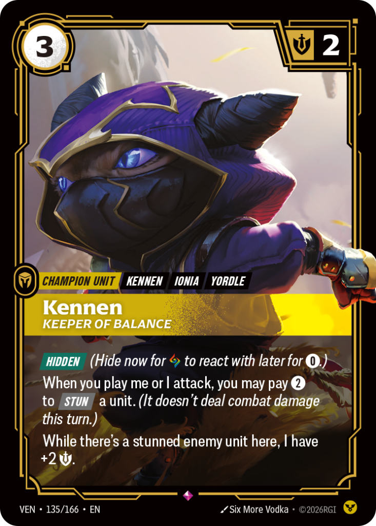 Kennen, Keeper of Balance VEN-135/166 – Vendetta – Foil