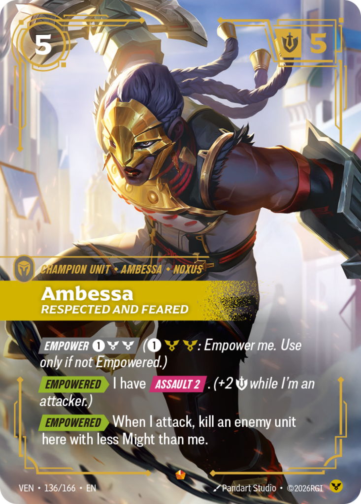 Ambessa, Respected and Feared VEN-136/166 – Vendetta – Foil