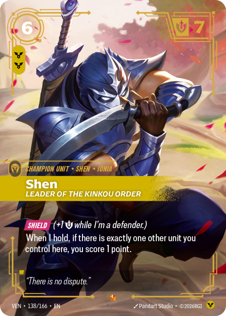 Shen, Leader of the Kinkou Order VEN-138/166 – Vendetta – Foil