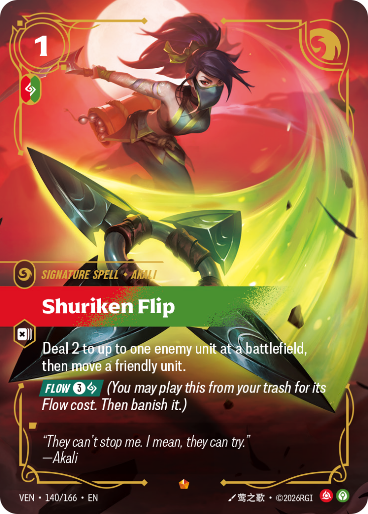 Shuriken Flip VEN-140/166 – Vendetta – Foil