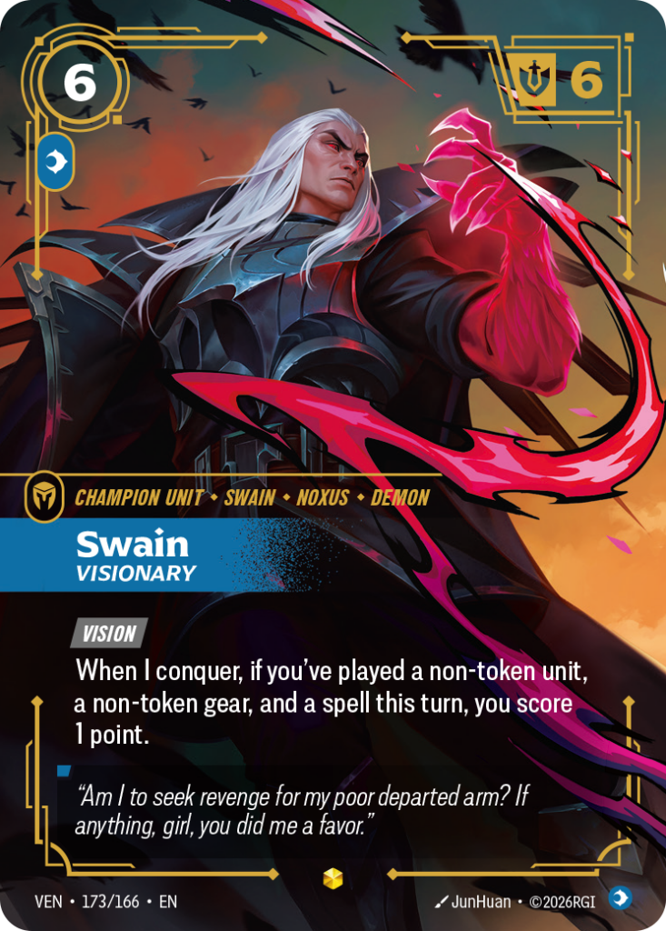 Swain, Visionary VEN-173/166 – Vendetta – Overnumbered Foil