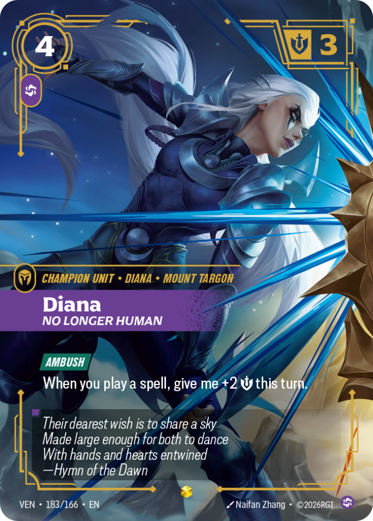 Diana, No Longer Human VEN-183/166 – Vendetta – Overnumbered Foil
