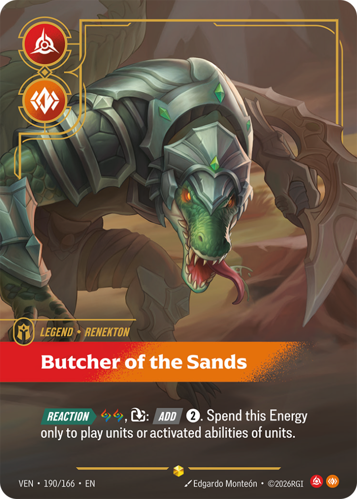 Butcher of the Sands VEN-190/166 – Vendetta – Overnumbered Foil