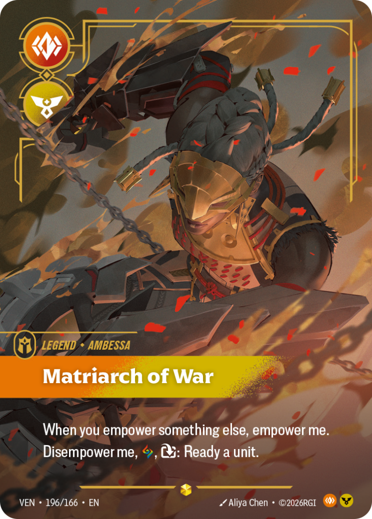 Matriarch of War VEN-196/166 – Vendetta – Overnumbered Foil