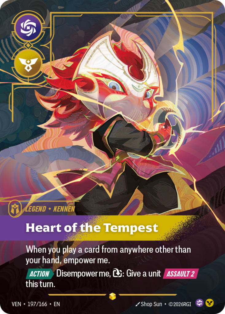 Heart of the Tempest VEN-197/166 – Vendetta – Overnumbered Foil