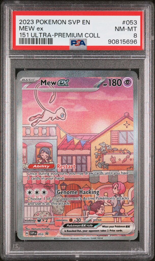 2023 · POKEMON SVP EN-SV BLACK STAR PROMO · MEW ex · #053 · PSA NM-MT 8