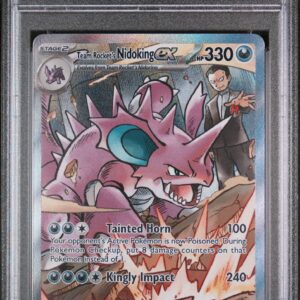 2025 · POKEMON DRI EN-DESTINED RIVALS · ROCKET'S NIDOKING ex · #233 · PSA GEM MT 10