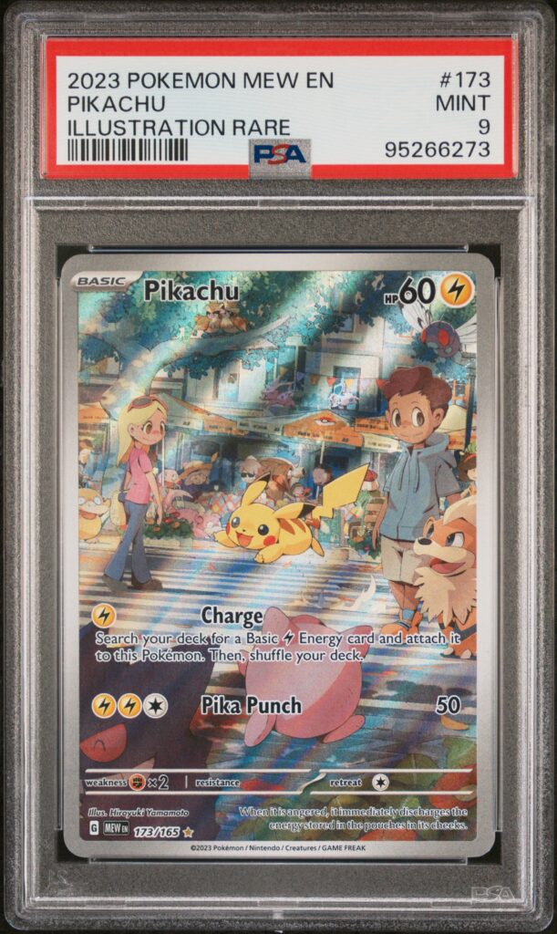2023 · POKEMON MEW EN-151 · PIKACHU · #173 · PSA MINT 9