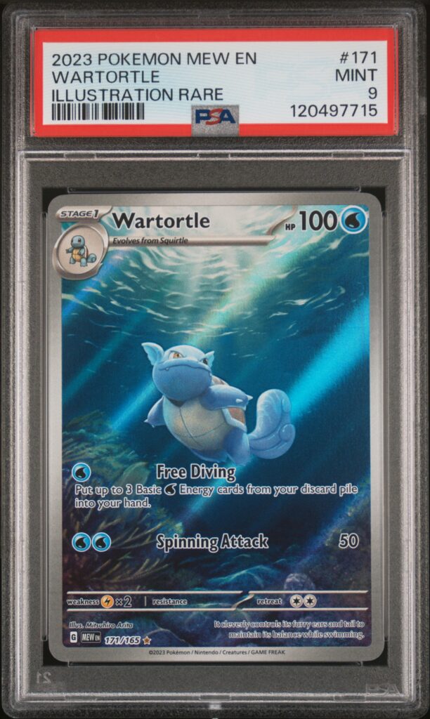 2023 · POKEMON MEW EN-151 · WARTORTLE · #171 · PSA MINT 9