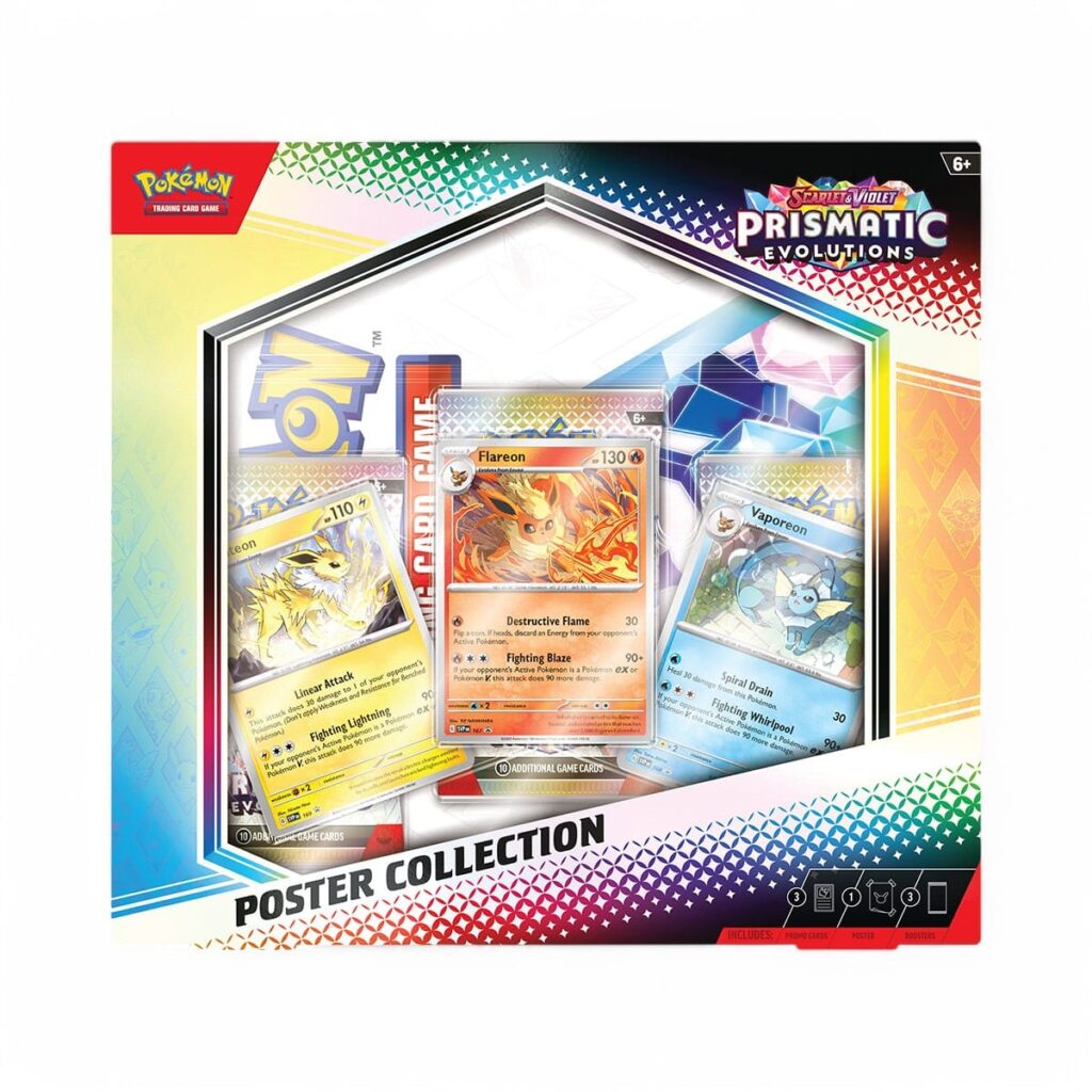 Pokémon TCG Scarlet & Violet Prismatic Evolutions Poster Collection