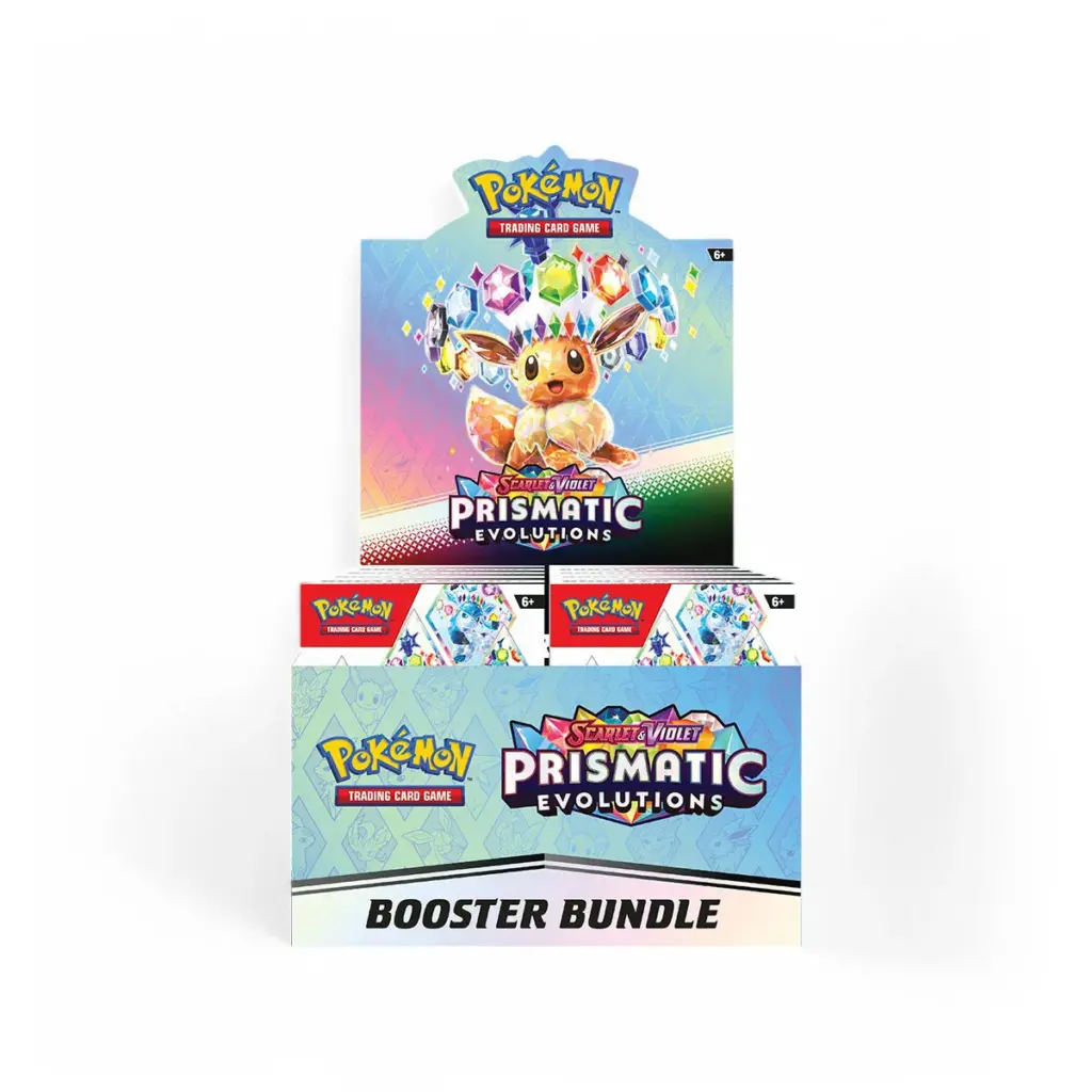 Pokémon Scarlet & Violet: Prismatic Evolutions – Booster Bundle (Los of Sealed Display)
