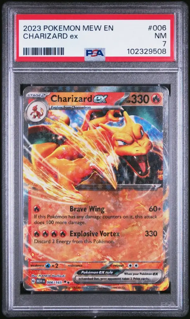 CHARIZARD ex 006/165 – 151 – PSA 7