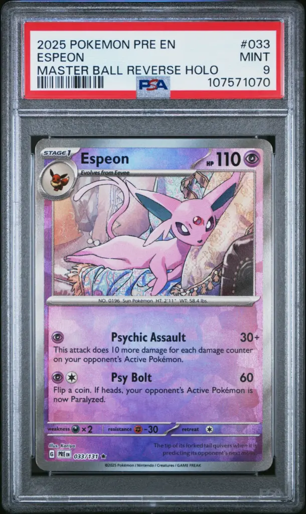 ESPEON 033/131 – Prismatic Evolutions – PSA 9