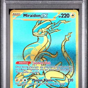 MIRAIDON ex 243/091 – Paldean Fates – PSA 9