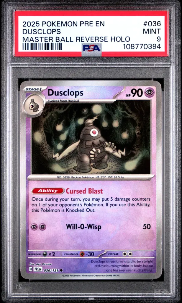 DUSCLOPS 036/131 – Prismatic Evolutions – PSA 9