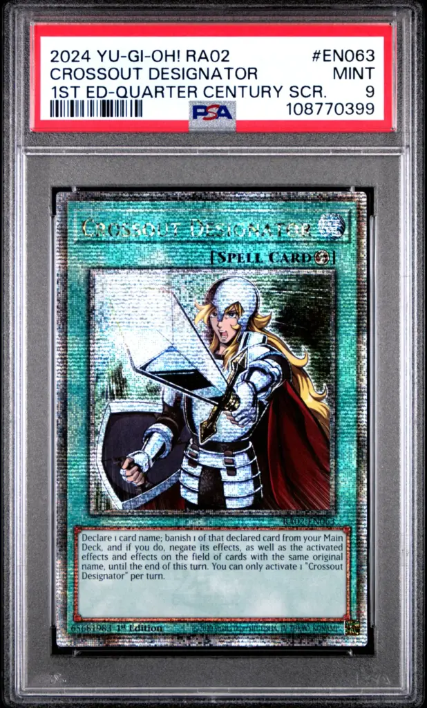 CROSSOUT DESIGNATOR EN063 – 25th Anniversary Rarity Collection II – PSA 9