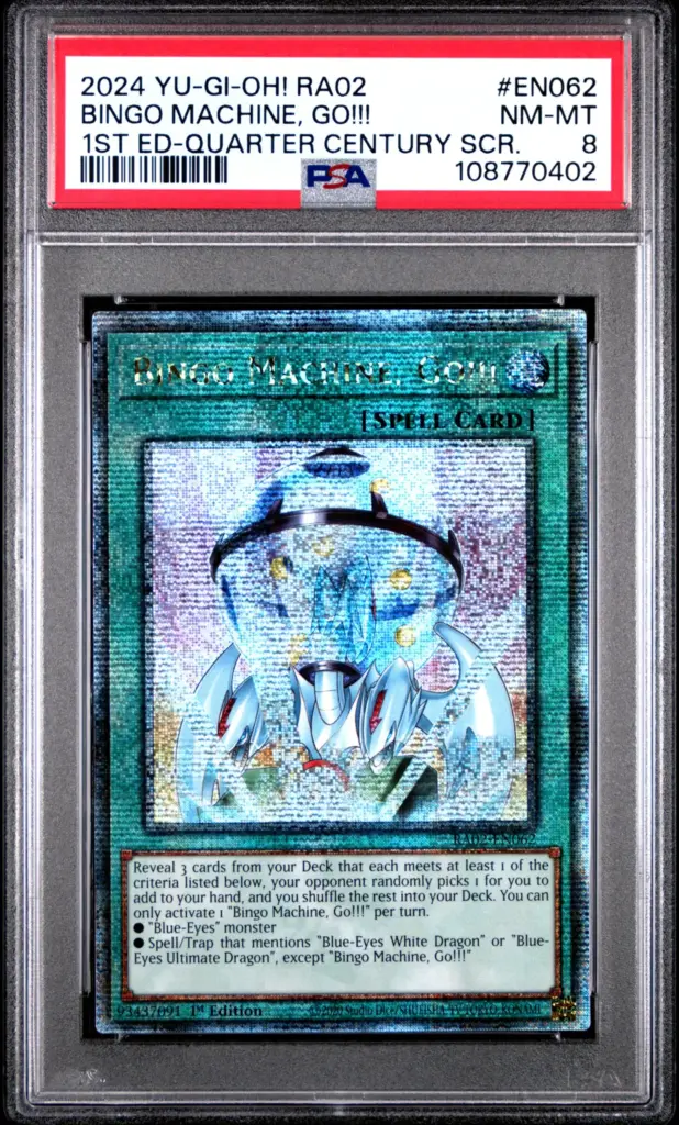 BINGO MACHINE, GO!!! EN062 – 25th Anniversary Rarity Collection II – PSA 8