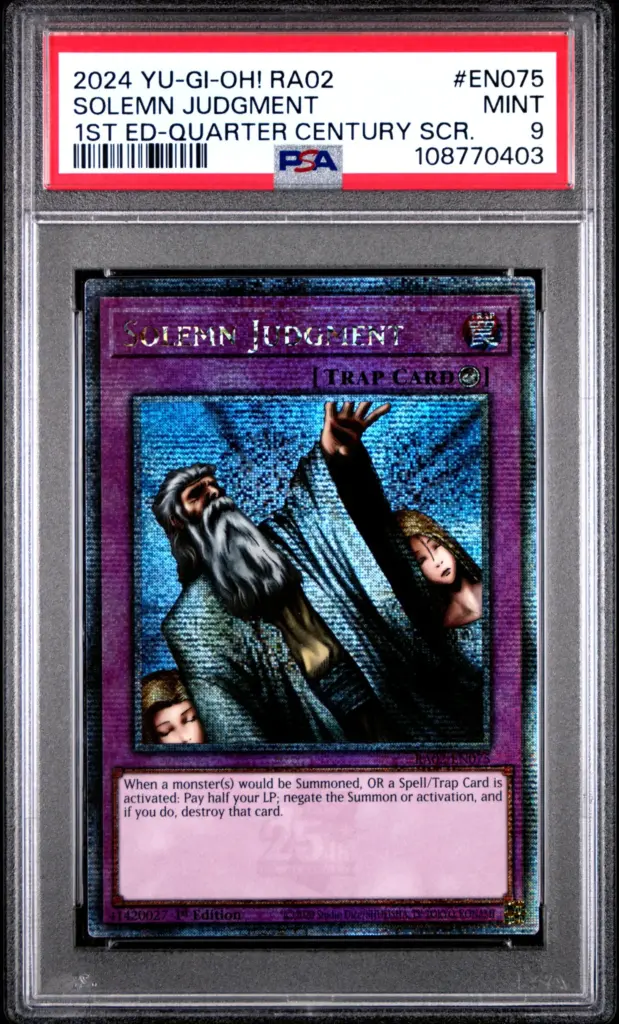 SOLEMN JUDGMENT EN075 – 25th Anniversary Rarity Collection II – PSA 9