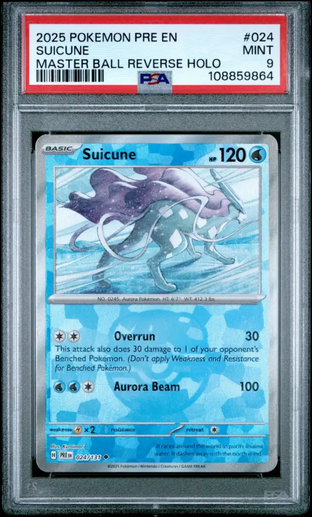 SUICUNE 024/131 – Prismatic Evolutions – PSA 9