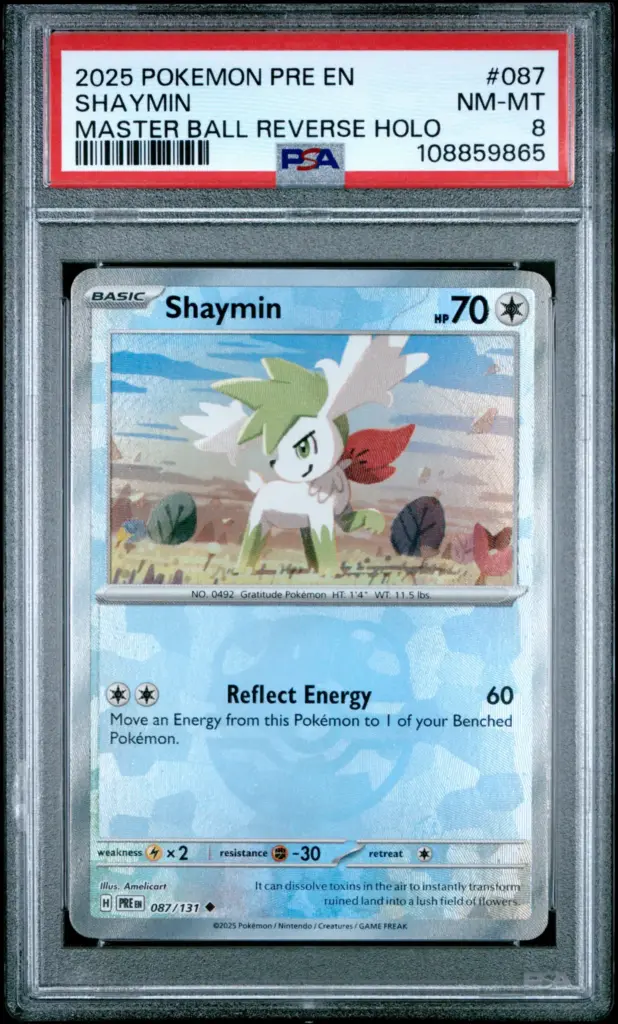 SHAYMIN 087/131 – Prismatic Evolutions – PSA 8