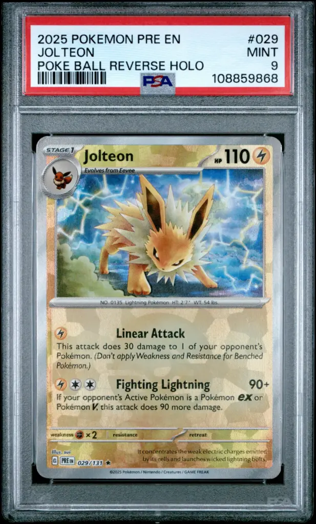 JOLTEON 029/131 – Prismatic Evolutions – PSA 9