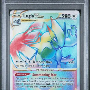 FA/LUGIA VSTAR 202/195 – Silver Tempest – PSA 7
