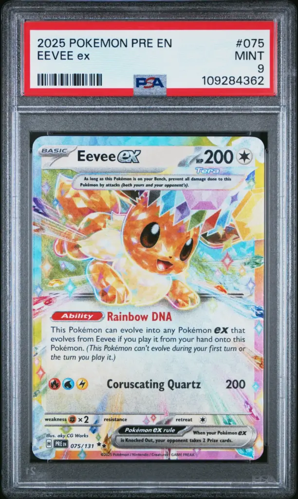EEVEE ex 075/131 – Prismatic Evolutions – PSA 9