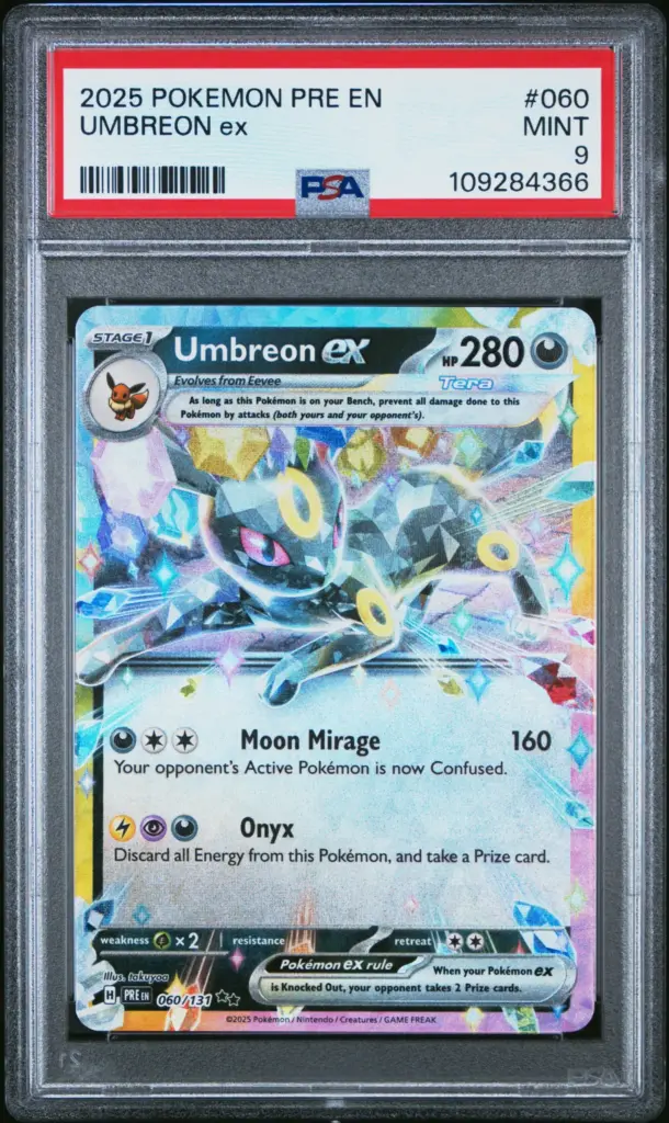 UMBREON ex 060/131 – Prismatic Evolutions – PSA 9