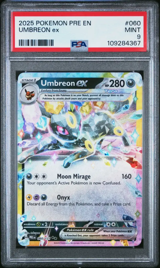 UMBREON ex 060/131 – Prismatic Evolutions – PSA 9 (109284367)