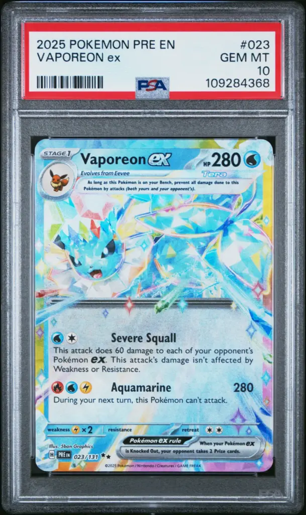 VAPOREON ex 023/131 – Prismatic Evolutions – PSA 10