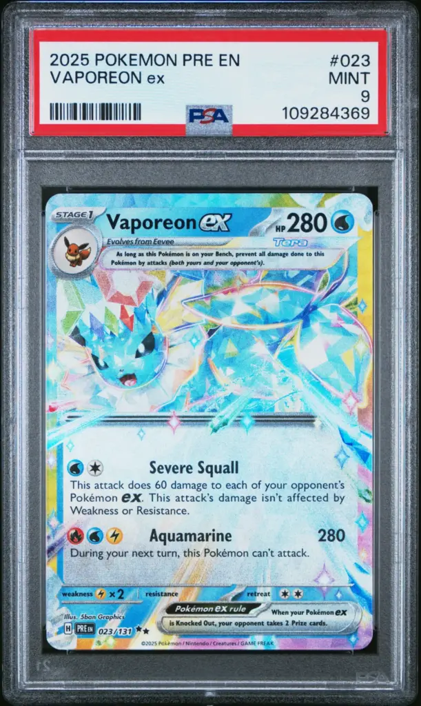 VAPOREON ex 023/131 – Prismatic Evolutions – PSA 9