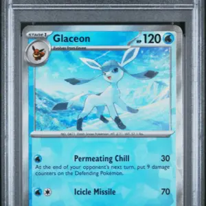 GLACEON 025/131 – Prismatic Evolutions – PSA 9
