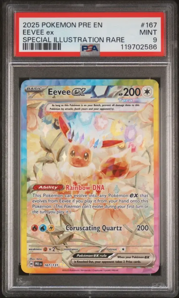 EEVEE ex 167/131 – Prismatic Evolutions – PSA 9
