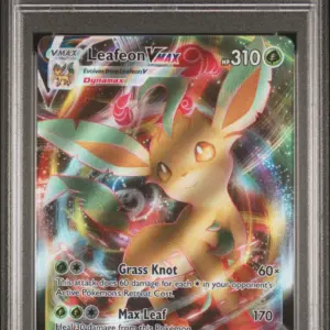 FA/LEAFEON VMAX 008/203 – Evolving Skies – PSA 8