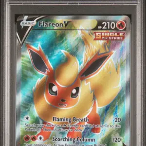 FA/FLAREON V 169/203 – Evolving Skies – PSA 8