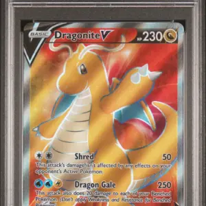 FA/DRAGONITE V 191/203 – Evolving Skies – PSA 8
