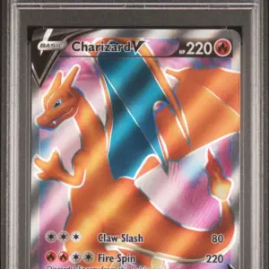 CHARIZARD V 050/SWSH – SWSH Black Star Promos – PSA 9
