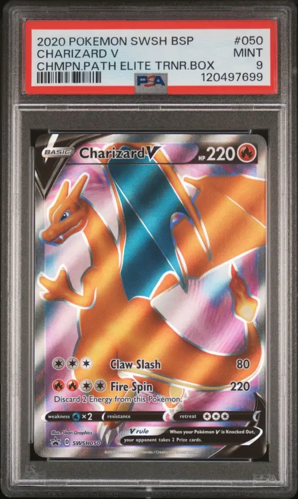CHARIZARD V 050/SWSH – SWSH Black Star Promos – PSA 9 (120497699)