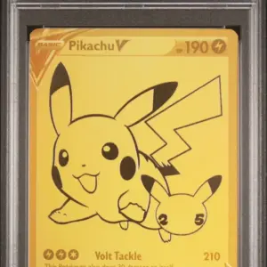 FA/PIKACHU V 145/SWSH – SWSH Black Star Promos – PSA 9