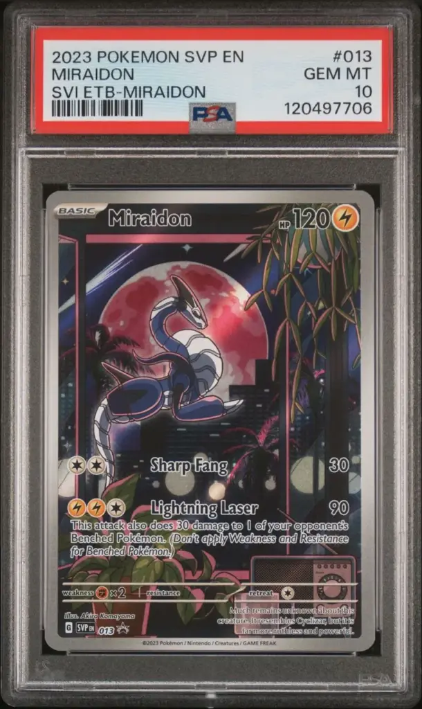 MIRAIDON 013/SVP – Scarlet & Violet Black Star Promos – PSA 10 (120497706)