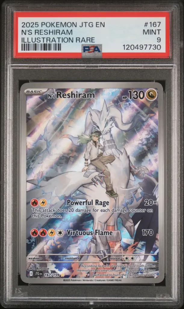 N'S RESHIRAM 167/159 – Journey Together – PSA 9