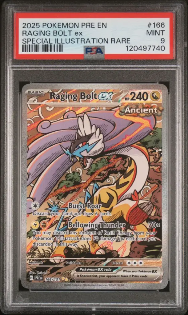 RAGING BOLT ex 166/131 – Prismatic Evolutions – PSA 9