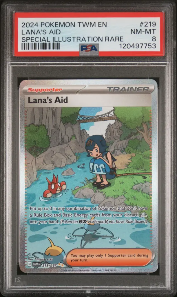 LANA'S AID 219/167 – Twilight Masquerade – PSA 8