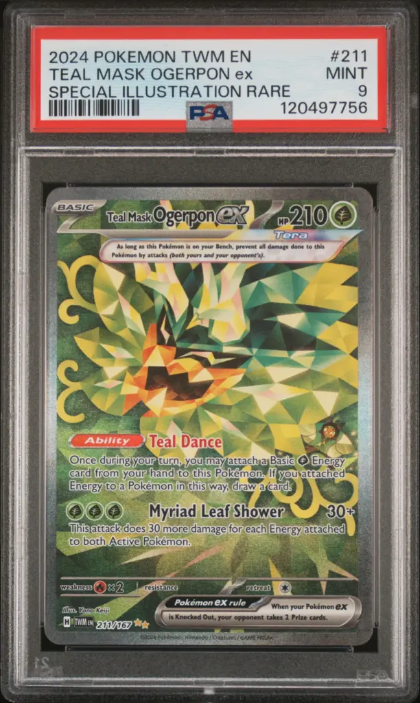 TEAL MASK OGERPON ex 211/167 – Twilight Masquerade – PSA 9