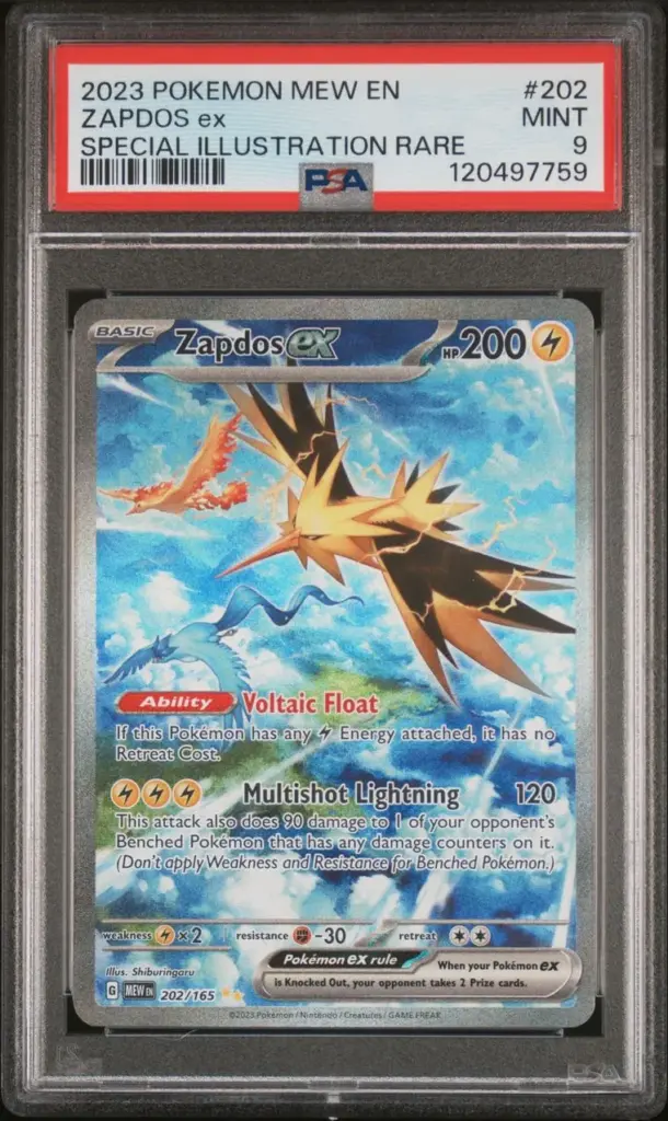 ZAPDOS ex 202/165 – 151 – PSA 9